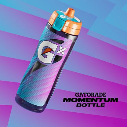 Gatorade Gx Bottle,Momentum Neon Blue,(Pack of 6) - color: Neon Blue, size: 30 Ounces (Pack of 6)