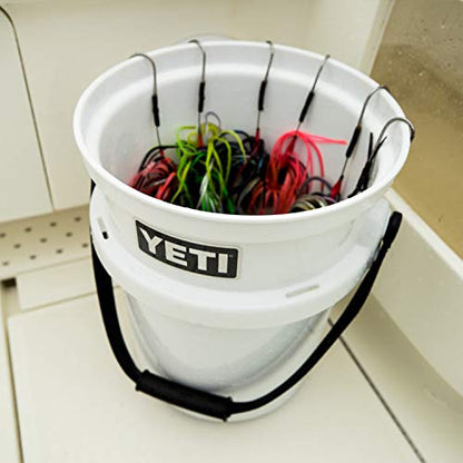 YETI Loadout 5-Gallon Bucket, Impact Resistant Fishing/Utility Bucket - color: White