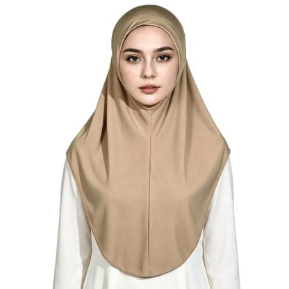 Ready To Wear Hijab For Women Instant Turban Stretch Soft Muslim Scarf For Prayer Long Hijabs Islamic Jersey Abaya - color: New Slim Pattern 4#