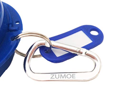 American Eagle Mouthguard and Retainer Case with Carabiner – Compact, Durable Storage for Retainers, Night Guards, and Dentures Travel-Friendly Design (Blue) - color: Blue
