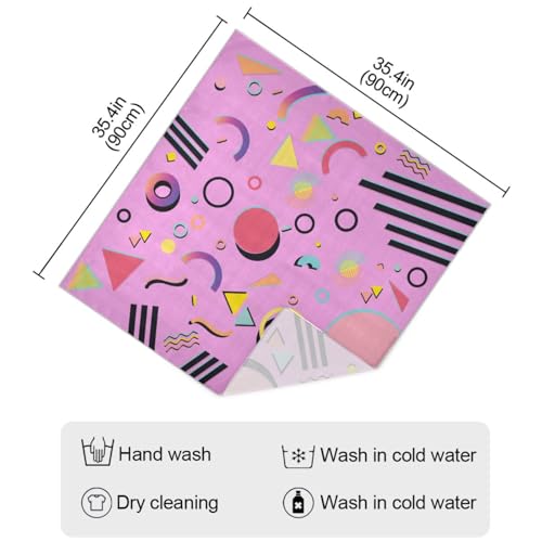 Head Scarf for Women,35" Large Square Hair Scarves Bandana Fashion Neck Scarf - color: Color 14