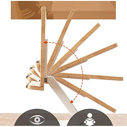 EYELEVEL Wooden Book Stand Reading Rest Bookrest Cookbook Laptop Holder for Textbook Music Score Desk Laptop Height Adjustable 270° Angle Adjustable
