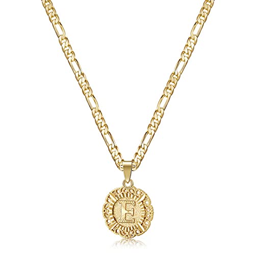 KissYan Initial Necklaces for Women - color: Gold, style: E
