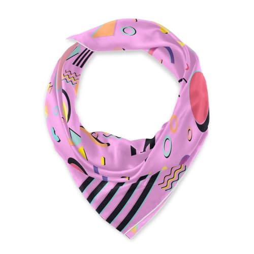 Head Scarf for Women,35" Large Square Hair Scarves Bandana Fashion Neck Scarf - color: Color 14