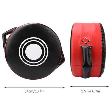 Gavigain Boxing Pads, Boxing Pads Curved Focus Mitts Taekwondo Focus Strength Training Shield Kick Boxing Pad for MMA, Kickboxing, Martial Arts, Muay Thai, Karate Training - color: Black