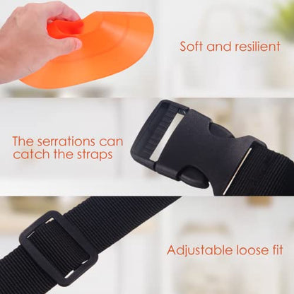Kenning 100 Pcs Soccer Agility Cones with 2 Strap, Orange Disc Cones | 7.5 Inch Sports Training Field Marker Athletic Cones for Football Basketball Indoor Outdoor Practice