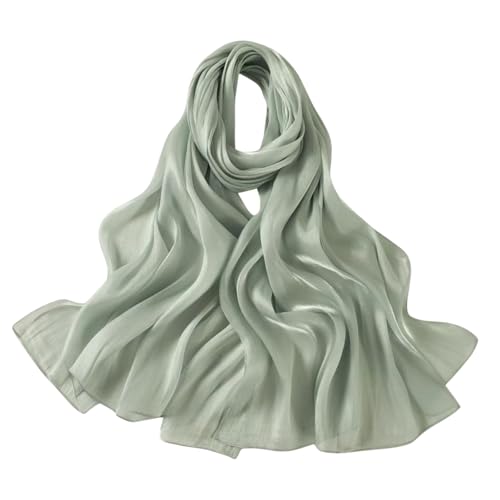SUNDSGT Hijab Scarf for Women Silk Feeling Hijabs for Women Muslim Lightweight - color: Avocado
