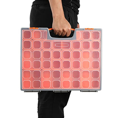 Multi-Purpose Toolbox, Professional Organizer with 24 Bin Compartments, Box Organizer for Hardware, Screws, Bolts, Nuts, Nails, Tools, Arts - size: 1 PCS Multi-Purpose Toolbox