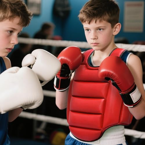 Boxing Chest Guard Reversible Kickboxing Chest Guard | Breathable Body Protection Pad Sparring Training Accessories Martial Arts Competition - size: Medium