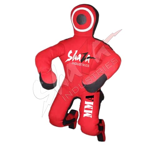 Shaza MMA BJJ Wrestling Submission Dummy Bag Unfilled SI 2145 - color: Red, size: 60 inches| 150cm | 5 Feet
