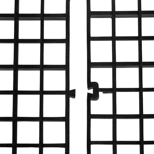30cm x 15cm Plastic Grate Plastic Grid Panel Divider Tray Egg Crate Blind Aquarium Tank Bottom Isolation Device 2pcs