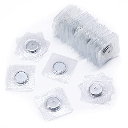 SEMINI Hidden Sew Magnetic Snap Invisible Hidden Sew in PVC Hidden Purse Closure for Fastener Handbag Cloth Clasp DIY Craft Sewing Tools (13mm) - size: 13mm,circular