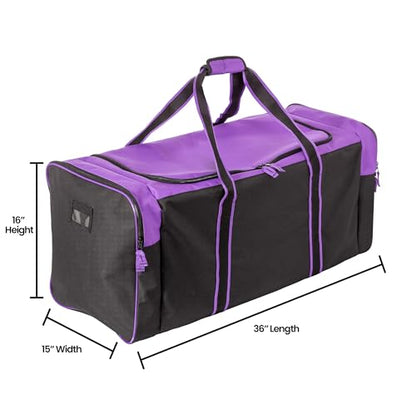 튼튼한 멀티 포켓 내구성 스포츠 체육관 장비 여행 더플 백 - color: XL 91.4cm(36인치) 퍼플, size: 36IN