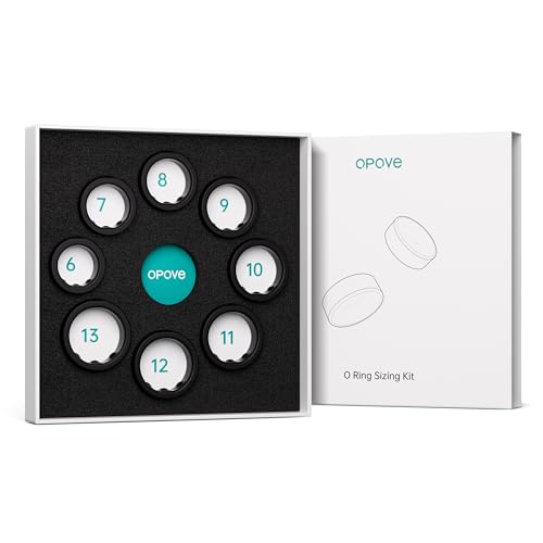 Opove O Ring Sizing Kit - Size First Before You Buy, Choose from 8 Sizes - Sizes 6 to 13, Find The Perfect Smart Ring, Stylish Design, Only Compatible with O Ring Smart Ring - color: Black, size: 6-13 Sizing Kit