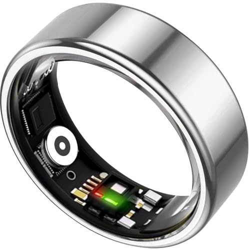 Smart Ring for Women & Men Fitness Sleep Heart Tracker - color: Silver, size: 10
