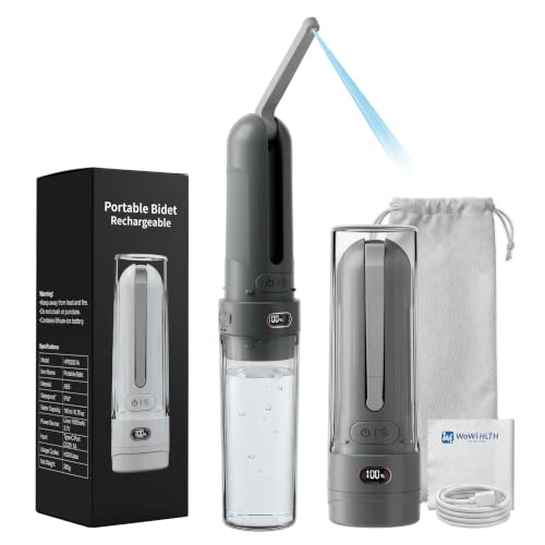 Electric Portable Bidet for Men & Feminine Care, Gray - color: Gray