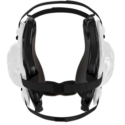 GCA Nelson Adult Wrestling Headgear Pro Adjustable Ear Guard D1 | BJJ MMA Universal Fit - color: White/Black/Black