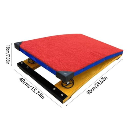 Gymnastics Springboard, Heavy Vault Springboard, Sports Club/Martial Arts Springboard with Anti-Slip Felt and Foot Pads