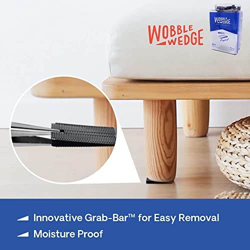 Wobble Wedge Rigid Heavy Duty Leveling Plastic Shims, Black, 300-Pack | Made in USA Rigid Shims with Tough, Durable, Interlocking Non-slip Grip Design; Multipurpose Leveling for Varied Projects - size: 300