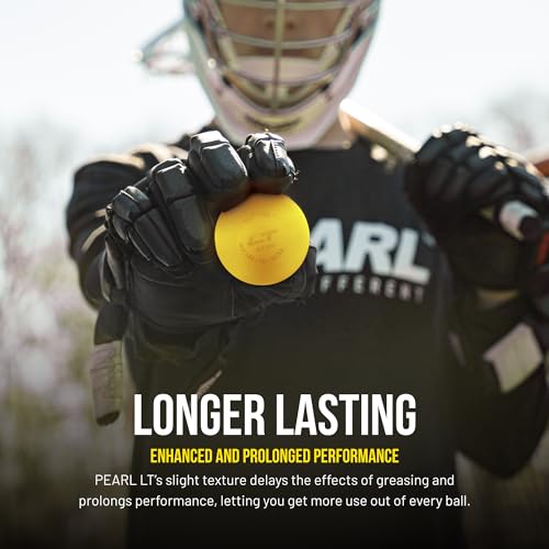 Pearl LT Textured Lacrosse Balls by Guardian Innovations, 10 Pack - SEI Certified Meet NOCSAE Standards for Games. Official Game Balls of Top NCAA Programs, Tournaments and Leagues - Yellow
