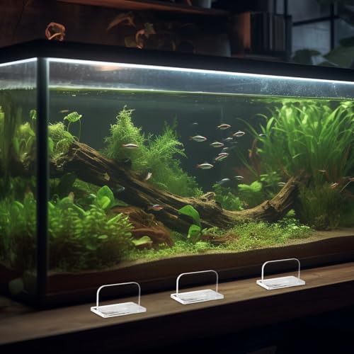VANZACK 4pcs Acrylic Fish Tank Lid Handles Easy to Install Aquarium Cover Holders Water Changes and Maintenance Compatible Tanks
