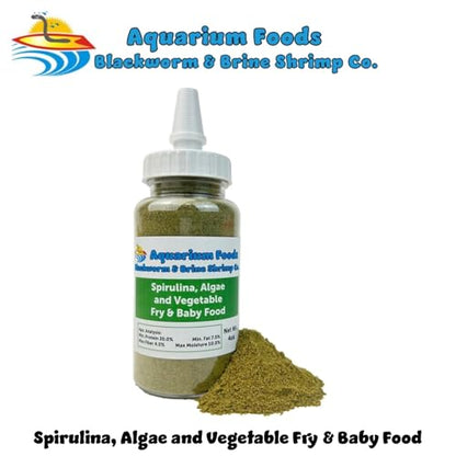 Spirulina, Algae, Vegetable Powder for Tropical Fish Fry and Babies, Corals, Anemones…4oz Squeeze Bottle - size: 4 Ounce (Pack of 1)