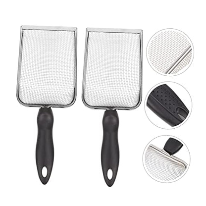 UPKOCH 2pcs Convenient Reptile Shovel Portable Substrate Shovel for Household Use Litter Accessory Rustproof Material