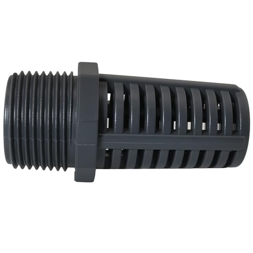MEETOOT 1 Inch Standard Thread Inlet/Overflow Filter Water Tank PVC Permeable Cover for Connecting Aquarium Hose