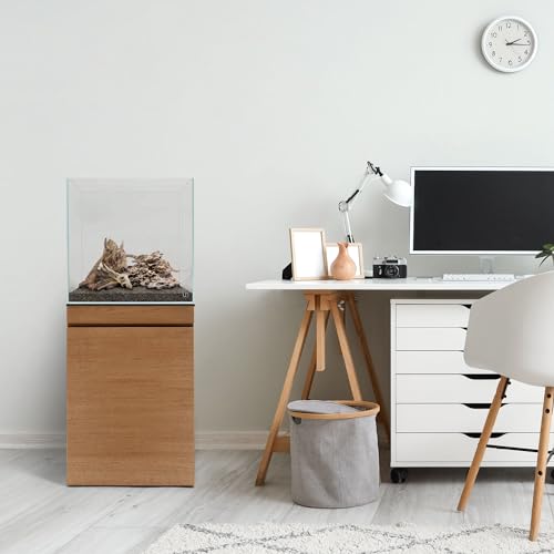 UNS Ultra Clear Rimless Tank - 33GAL | 125L - 19.68x19.68x19.68 | 50x50x50 CM, 8mm Glass Thickness, Leveling Mat Included - Low Iron, High Clarity Fish Tank w/ 45° Mitered Edge - [50C] - size: [50C] - 33 Gal - 19.68 x 19.68 x 19.68 in