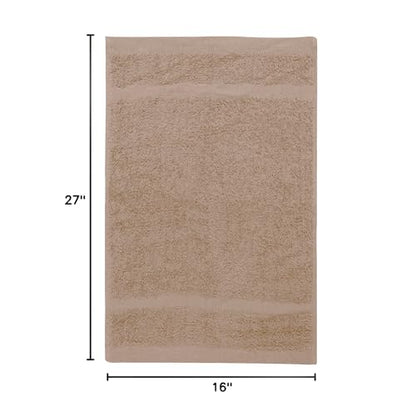 Avalon Towels Salon Towel - Beige Hand Towels Bulk Pack of 24 - 100% Cotton Absorbent Spa, Facial & Gym Towel for Working Out - 16x27 Inches (Not Bleach Proof) - color: Beige