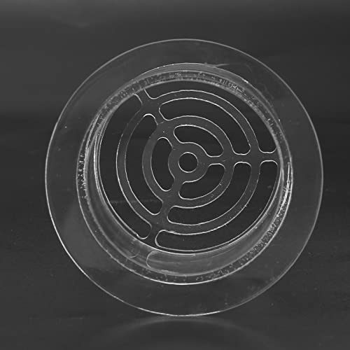 Acrylic Transparent Feeder Cover Breeding Protection Cover for Aquarium Fish Tank Blocking Sand and Gravel Safe for Fishes 50mm Height 65mm Outer Diameter