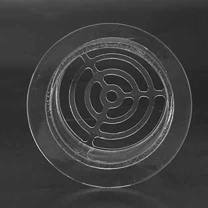 Acrylic Transparent Feeder Cover Breeding Protection Cover for Aquarium Fish Tank Blocking Sand and Gravel Safe for Fishes 50mm Height 65mm Outer Diameter
