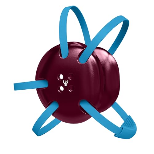Great Call Athletics Wrestling Classic Headgear Earguard Adult Grappling Head Gear | Adjustable Ear Guards Powder Blue Straps - style: Maroon w/ Powder Blue Straps