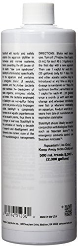 Seachem Stability Fish Tank Stabilizer - For Freshwater and Marine Aquariums, 16.9 Fl Oz (Pack of 1) - color: Clear, size: 500 ml / 16.9 fl oz