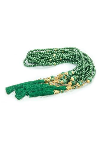ihvan online, Tasbih Prayer Beads 99, Pack of 10, Muslim Prayer Bead, Islamic Rosary Bead, Dhikr, Tasbeeh Bulk, Misbaha, Masbaha, Tespih, Islamic Gift for Ramadan & Mawlid & Hajj Umrah - color: Green-Model 3
