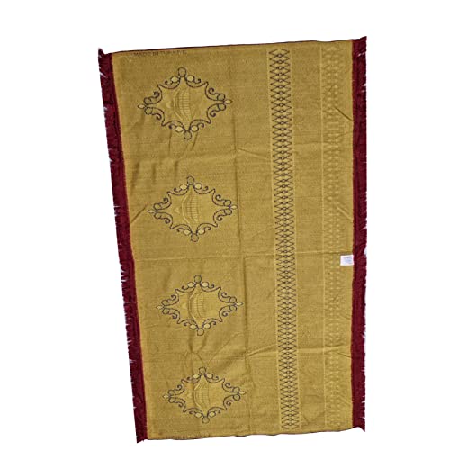 4 people extra large size Beautiful design Soft Extremely beautiful quality prayer mat.by Saffa.made in Turkey- Length:78 inches Width: 46 inches{approximate}