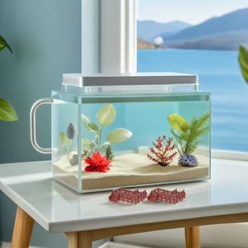 MERRYHAPY 4pcs Miniature Fairy Garden Bridges Set for Fish Tank Aquarium Decor – Micro Landscape Z-Shaped Bridge Stairs Mini Garden Accessories for Terrarium and Desktop Ornaments