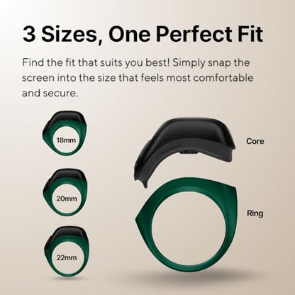 TAKVA - Zikr Ring Jood | Improved, Smart Tasbih Ring (Interchangeable Ring sizes) (Green) - color: Green