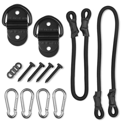 Meister Double-End Speed Bag D-Ring Anchors - style: Anchors + Bungees & Carabiners
