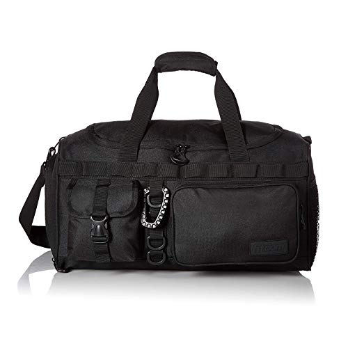 32L 20" Tactical Gym Duffle Bag with Shoe Compartment & Wet Pocket | Water Resistant Fabric, Reinforced Base, MOLLE Webbing & 7 Compartments for Workout, Basketball, Soccer, Travel & Gym Gear