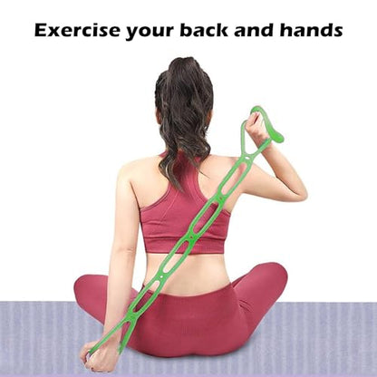 7 Ring Adjustable Loop Resistance Bands for Working Out Walk at Home，Workout Bands Exercise Stretch Band for Women&Men Fitness, Yoga, Pilates-Non-Slip, Durable Rubber, Home/Gym Use (Green)
