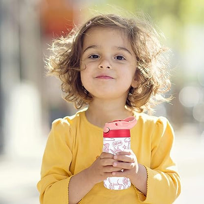 12oz Replacement Lid with 2 Straw for Kid Tumbler,Leak-Proof and Spill-Proof Straw Lids for ZONEGRACE Mocaru,BPA Free,Inner Diameter2.4IN (Pink, 1 Pack) - color: Pink