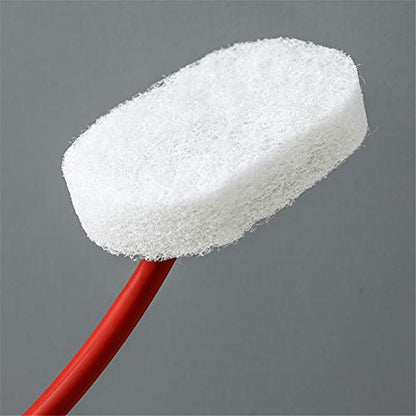 Toilet Brush Strong Decontamination Bath Brush Long Handle Durable Sponge Tiles Brush Toilet Fish Tank Cleaning Brush Household Clean Tools Bathroom Toilet Brush Holder ( Color : A , Size : One size )
