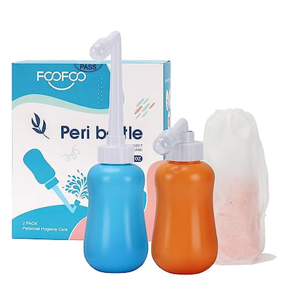 2 Pack Peri Bottle for Postpartum Care, Perineal Recovery and Cleansing After Birth, Personal Hygiene Bidet, 12.7OZ