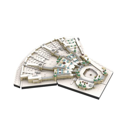 Great Mosque of Mecca Architecture Building Blocks Set, 4776PCS World Famous Landmark Street View Collection Display Model Home Decor Kits, Gifts for Bricks Enthusiasts, MOC-184753