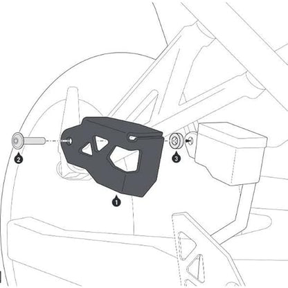 For GSX8S gsx8s gsx 8s Motorcycle Rear brake master cylinder guard Oil Can Protective Cover GSX-8S 2023 2024