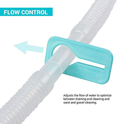 TERA PUMP TRFTCLN Aquarium Gravel Cleaner, 10-20 Gallon Tank | BPA Free, Long Nozzle, Water Flow Controller, Sand Cleaner / Water Siphon - size: Large