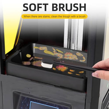 YIBECO 11pcs UV Resin 3D Printer Must-Have Tools | Scrapers,Silicone Spatulas,Brushes for Resin Transfer Cleaning and Protection Release FEP Film Vat Tank (11PCS) - size: 11PCS