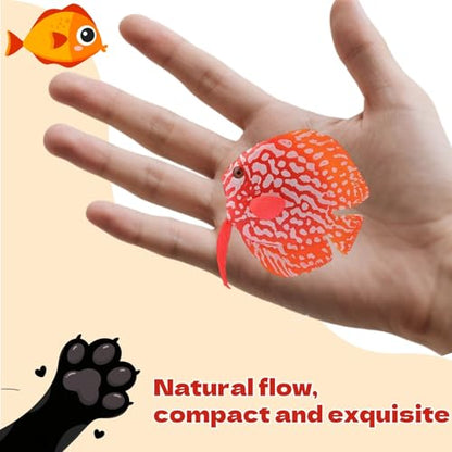 Aquarium Simulation Fish Lifelike Floating Fake Glow Fish Tank Ornament with Suction Cup Natural Decor Glow Effect for Decorating Aquariums