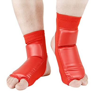 Taekwondo Foot Protector Boxing Foot Protector, Taekwondo Foot Pads Boxing Foot Protectors Adult Training Taekwondo Gear Non Slip Impact Ankle Pads Protective (L)